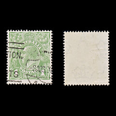 9612: Australia SG82 1d Sage green 1924 Sc#62 Mi56X Used C£11, view 1