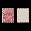 9613: Australia SG50 1d Carmine 1919 Mi55Xb Used C£18