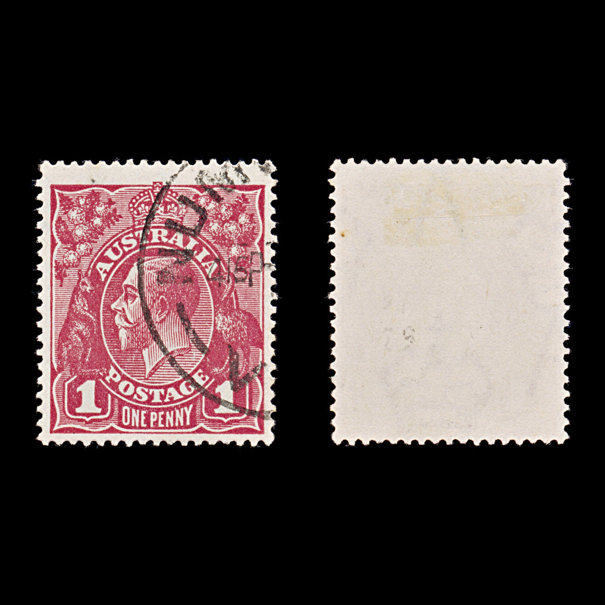 9615: Australia SG50 1d Carmine 1919 Mi55Xb Used C£18