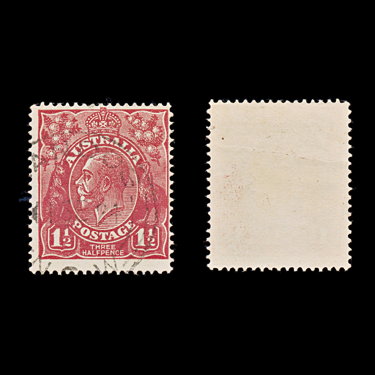 9617: Australia SG84 1½d Scarlet 1924 Sc#65 Mi68 Used C£12