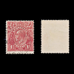 9617: Australia SG84 1½d Scarlet 1924 Sc#65 Mi68 Used C£12, view 1