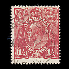 9617: Australia SG84 1½d Scarlet 1924 Sc#65 Mi68 Used C£12, view 2