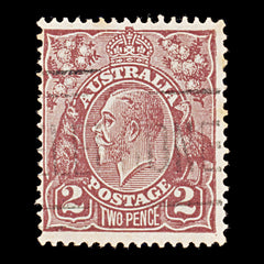 9619: Australia SG98 2d Red Brown 1928 Sc#70 Mi73XC Used C£10, view 2