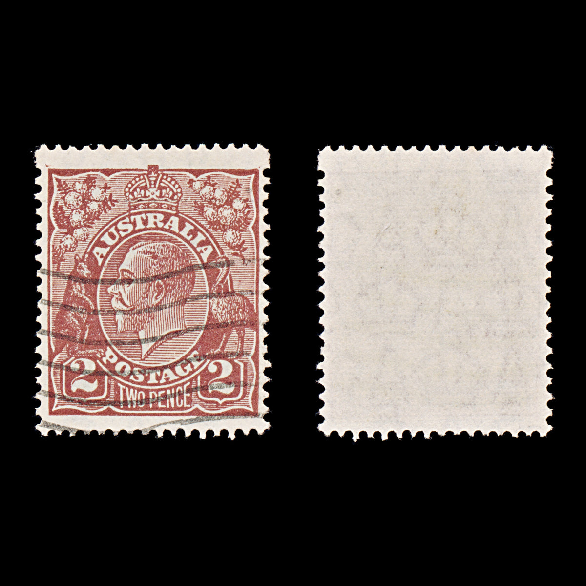 9620: Australia SG98 2d Red Brown 1928 Sc#70 Mi73XC Used C£10