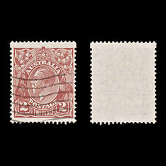 9620: Australia SG98 2d Red Brown 1928 Sc#70 Mi73XC Used C£10, view 1