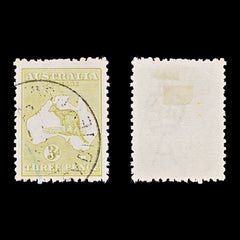 9622: Australia SG5e 3d Olive 1913 Sc#5a Mi8IIX Used C£100, view 1