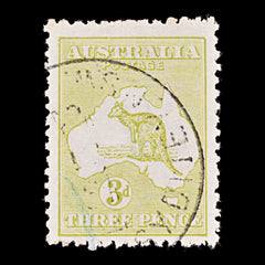 9622: Australia SG5e 3d Olive 1913 Sc#5a Mi8IIX Used C£100, view 2