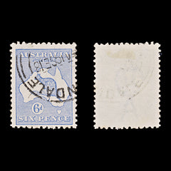 9628: Australia SG9 6d Ultramarine 1913 Sc#8 Mi11IIX Used C£20, view 1
