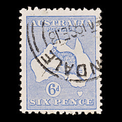9628: Australia SG9 6d Ultramarine 1913 Sc#8 Mi11IIX Used C£20, view 2