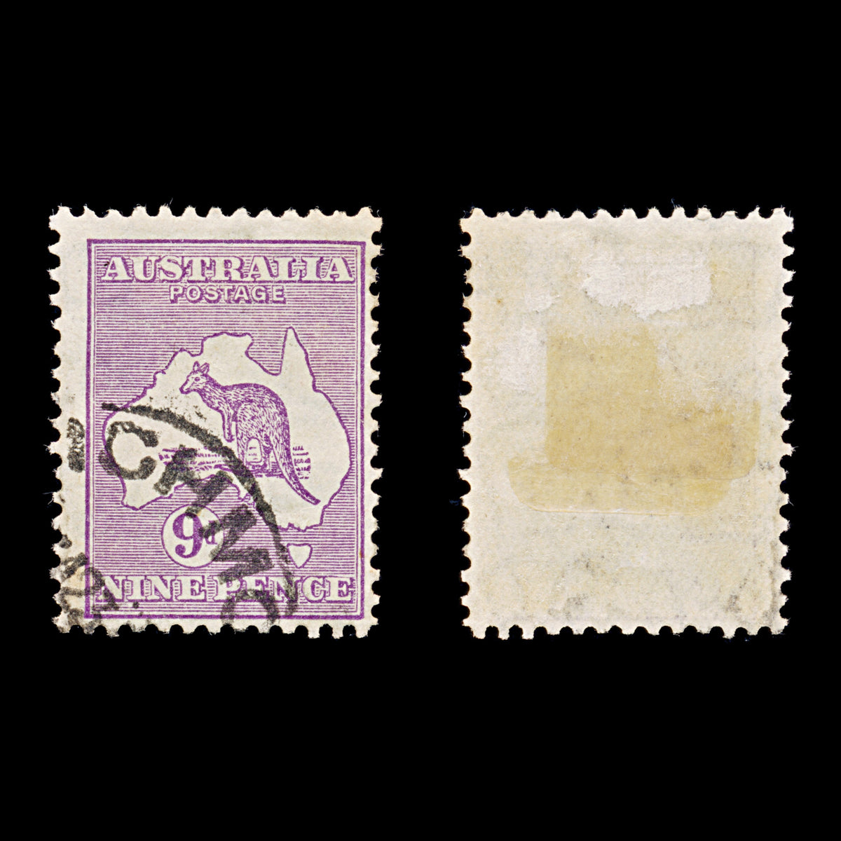 9629: Australia SG108 9d Violet 1929 Sc#97 Mi83 Used C£29