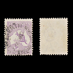 9630: Australia SG39b 9d Violet 1919 Sc#50 Mi46XIII Used C£20, view 1