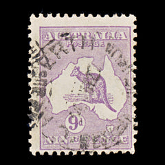 9630: Australia SG39b 9d Violet 1919 Sc#50 Mi46XIII Used C£20, view 2
