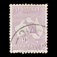 9631: Australia SG39 9d Violet 1916 Sc#50a Mi46XII Used C£11, view 2
