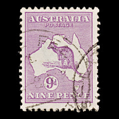 9632: Australia SG39 9d Violet 1916 Sc#50a Mi46XII Used C£11, view 2