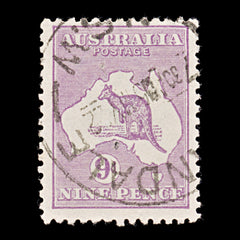 9633: Australia SG39 9d Violet 1916 Sc#50a Mi46XII Used C£11, view 2