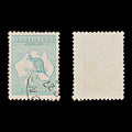9634: Australia SG28 1s Blue green 1915 Sc#42 Mi25IIX Used C£38