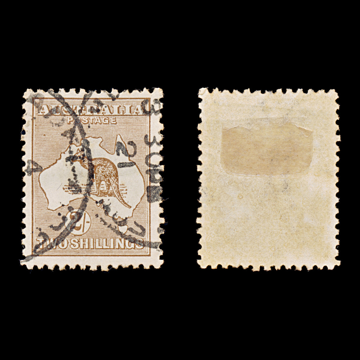 9636: Australia SG41 2s Brown 1916 Sc#52 Mi48XIIa Used C£14