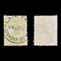 9640: Australia SG37d 3d Yellow olive 1915 Sc#47a Mi43XII Used C£55