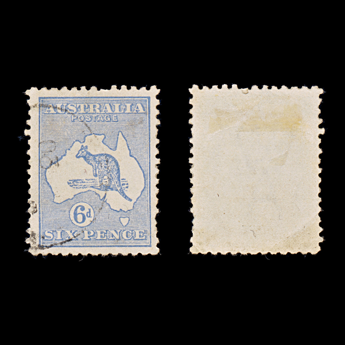 9641: Australia SG38a 6d Ultramarine 1915 Sc#48a Used C£1800