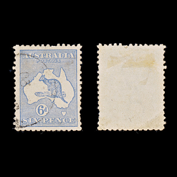 9641: Australia SG38a 6d Ultramarine 1915 Sc#48a Used C£1800