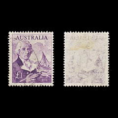 9646: Australia SG359 £1 Purple 1964 Sc#378 Mi335a Used C£16, view 1
