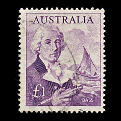 9646: Australia SG359 £1 Purple 1964 Sc#378 Mi335a Used C£16, view 2