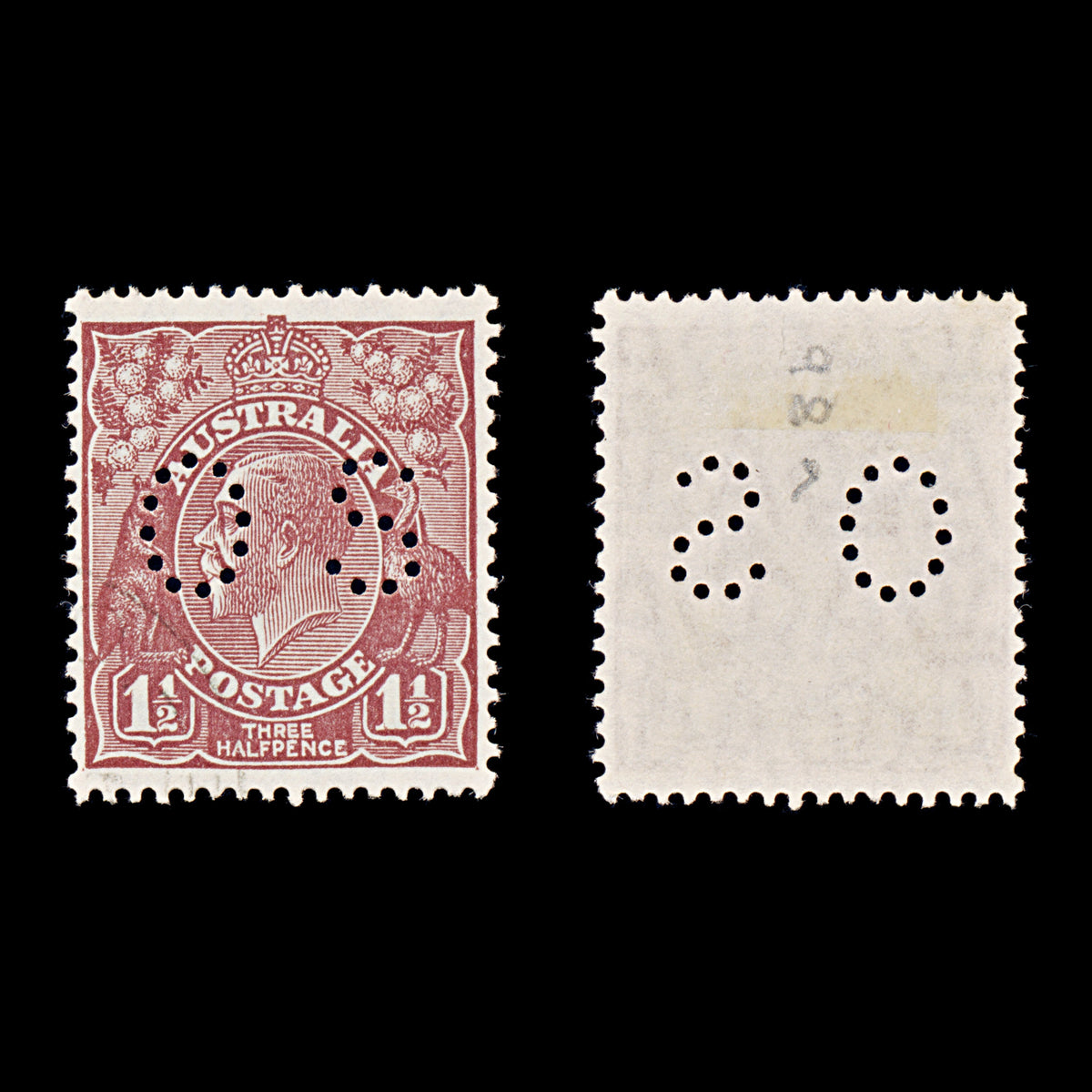 9648: Australia SGO102 1½d Red Brown 1930 Sc#OB69 Used C£45