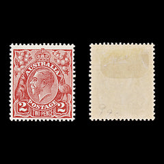 9649: Australia SG99 2d Scarlet 1930 Sc#71b Mi74XCI Mint MH C£24, view 1