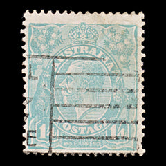 9651: Australia SG104 1s4d Turquoise 1928 Sc#76 Mi79XC Used C£26, view 2