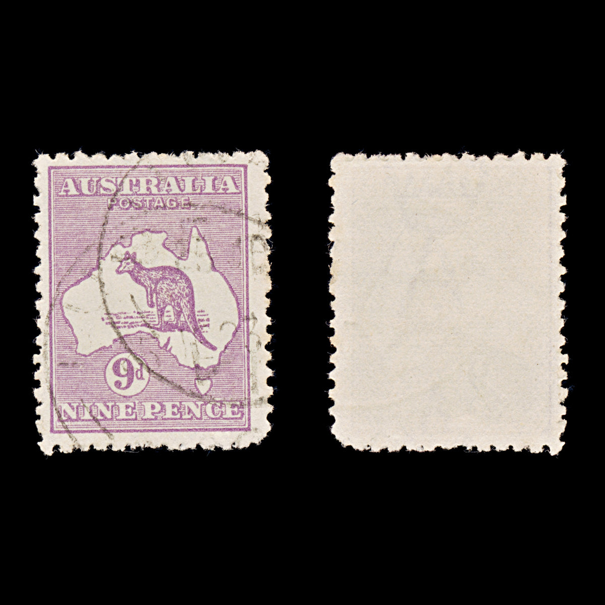 9653: Australia SG27 9d Violet 1915 Sc#41 Mi24IIX Used C£48