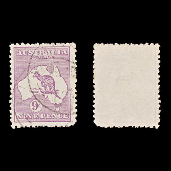 9653: Australia SG27 9d Violet 1915 Sc#41 Mi24IIX Used C£48