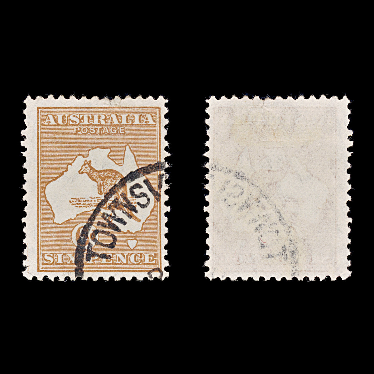 9654: Australia SG132 6d Chestnut 1932 Sc#121 Mi104 Used C£42