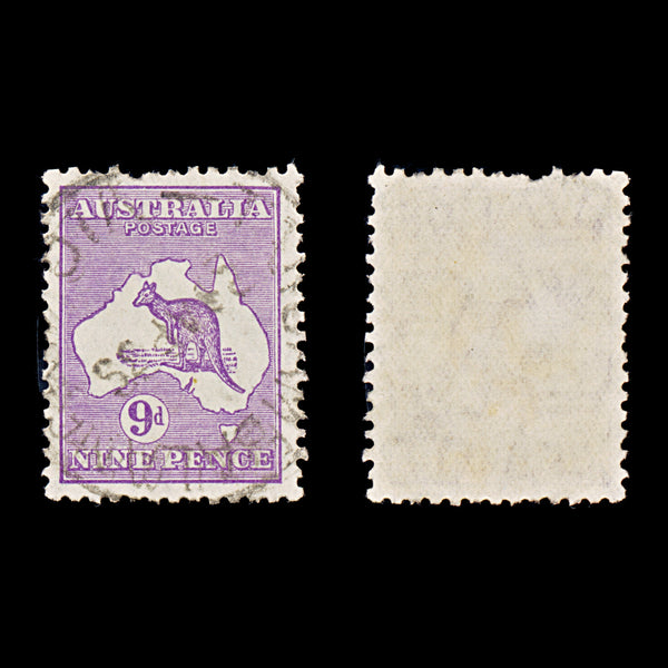 9656: Australia SG108 9d Violet 1929 Sc#97 Mi83 Used C£29