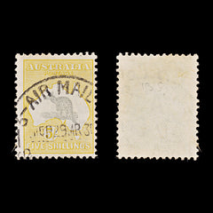 9658: Australia SG135 5s Grey &  Yellow orange 1932 Sc#126 Mi108 Used C£21, view 1