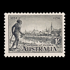 9661: Australia SG149 1s Black 1934 Sc#144 Mi122A Mint MH C£55, view 2