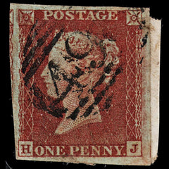 3685 GB 1d Red 1852. SG8 Sc3 Mi3. Spec BS28 Plate 63. "HJ". 4 Margins. c£30, view 2