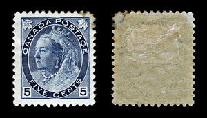 4246 Canada SG157 5c Dark Blue. 1899. Sc#79 Mi67A MM Mint. C£110