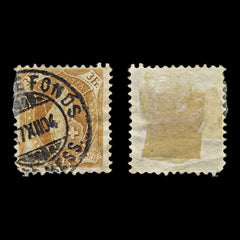 4399 Switzerland SG162 3Fr Ochre Brown. 1902. Sc#88b Mi64YDb Fair Used. C£36, view 1