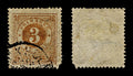 4423 Sweden SG16 3 Ore Brown. 1872. Sc#17 Mi17A Minor Faults. C£25
