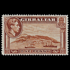 4487 Gibraltar SG122 2d Yellow-Brown. P14. 13989. Sc#108a Mi108B LMM Mint. C£30, view 2
