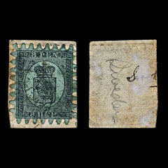 4702 Finland SG45 8p Black on Green. 1866. Sc#7 Mi6Bx Used. C£170, view 2