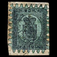 4702 Finland SG45 8p Black on Green. 1866. Sc#7 Mi6Bx Used. C£170, view 3