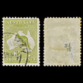 4731 Australia SG37d 3d Yellow-Olive. Die II. 1915. Sc#47a Mi43XII Used. C£55
