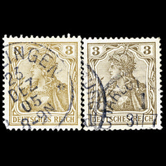 4751 Germany SG68a 3pf Yellow-Brown. 1902. Mi69b Used. C£65, view 3