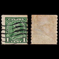 3717 CANADA 1c Green 1912. SG219 Sc125 Mi92aD. Coil Stamp. Fine. c£8, view 1