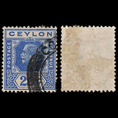 3718 CEYLON 20c Bright blue 1922. SG350 Sc237a. Die I. Fine. c£6, view 1