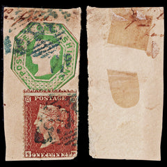 3769 GB 1s Light green 1847. SG54 Sc5 Mi7. Spec H1 C6. Green 363 Newtonmountkennedy., view 1