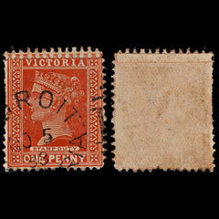 3802 VICTORIA 1d Brown red 1896. SG332 Sc Mi. Double Perforation. Fine. c£200, view 1