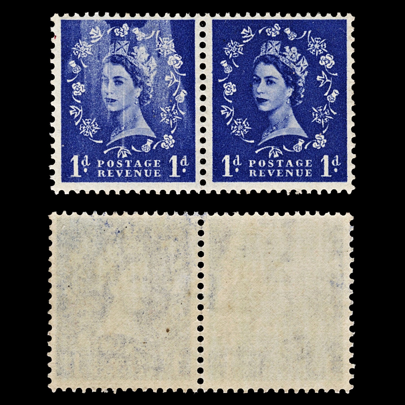 4008 SG516 1d Blue. Major Printing Error 19602. Sc#293 Mi258X MNH Mint. C£---