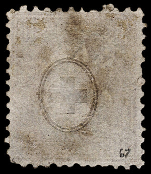 4060 Switzerland SG67 50c Dark Lilac. 1867. Sc#59 Mi35a Good Used. C£60